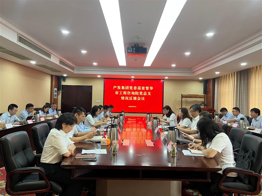 15vip太阳成集团古天乐党委巡查督导组向市工程咨询院党委反馈巡查督导情况